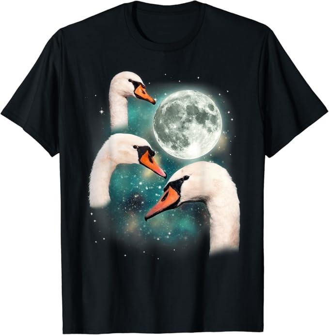 Funny Meme Shirts For Men, 3 Swans Funny Bird Meme T-Shirt Menswear Top Hoodie, Sweatshirt | DripVista.com