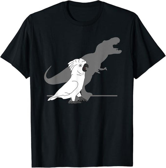 Funny Meme Shirts For Men, Cute Screaming Parrot Bird Birb Memes Funny T-Rex Cockatoo T-Shirt Menswear Top
