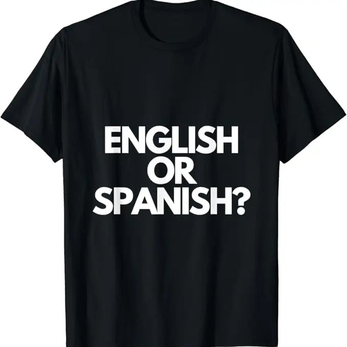 Funny Meme Shirts For Men, English Or Spanish Meme T-Shirt Menswear Top Hoodie, Sweatshirt | DripVista.com