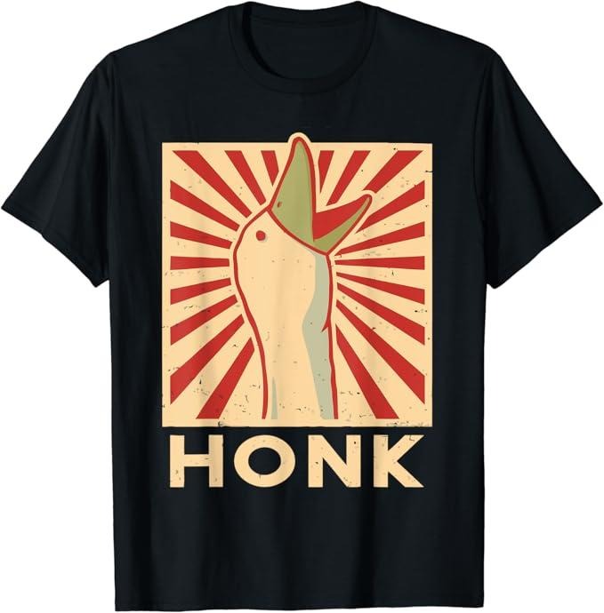 Funny Meme Shirts For Men, Honk Goose - Funny Duck Chicken Meme Idea T-Shirt Menswear Top Hoodie, Sweatshirt | DripVista.com