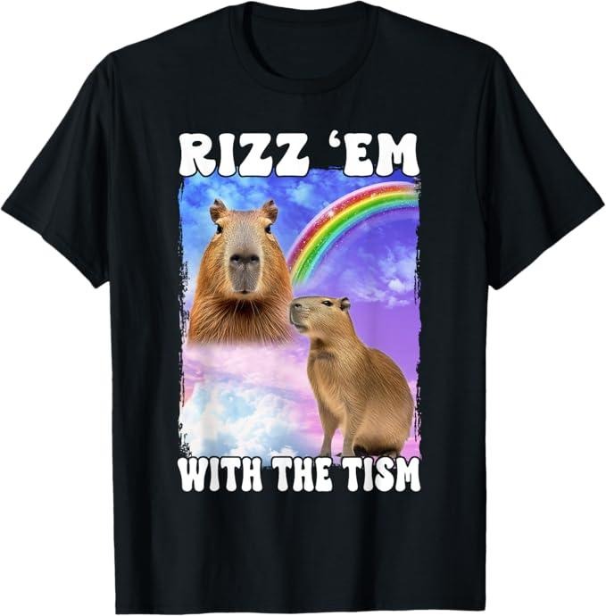 Funny Meme Shirts For Men, Rizz 'Em With The 'Tism Internet Meme T-Shirt Menswear Top Hoodie, Sweatshirt | DripVista.com