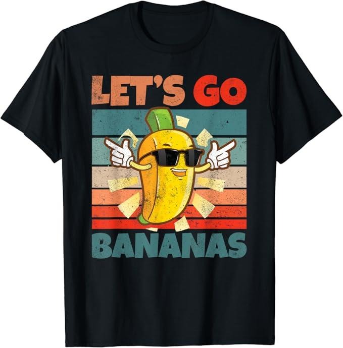 Funny Meme Shirts For Men, Vintage Funny Banana Meme Let Us Go Bananas T-Shirt Menswear Top