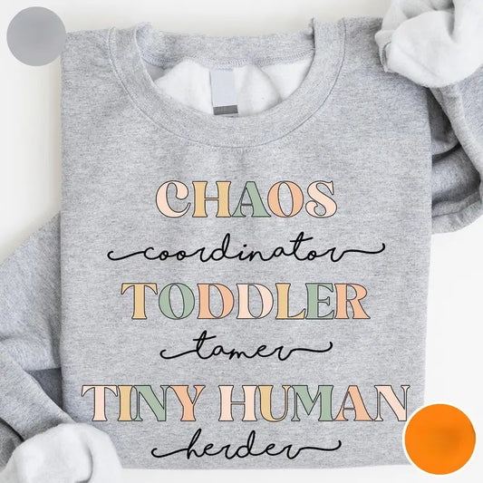 Funny Mom Shirt Daycare Teacher Babysitter Childcare Shirt Nanny Shirt Kindergarten Teacher Chaos Coordinator Crewneck