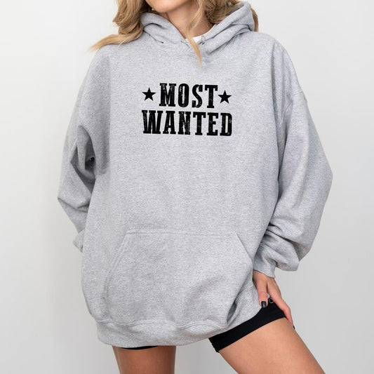 Funny Most Wanted Hoodie, Cow Girl Graphic Hoodies, Western Bachelorette Hoodie, Western Women Clothing