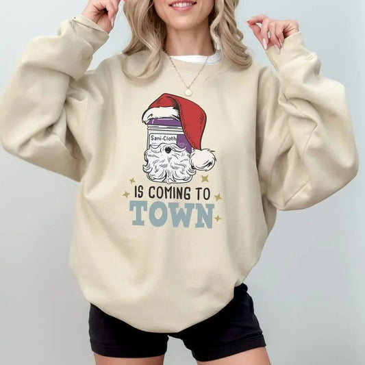 Funny Nurse Christmas Sweatshirt,hoodie,tshirt, Nurse Rn Aid Tech Medical Assistant T-shirt, lpn Holiday Gift, Nurse Christmas Shirt