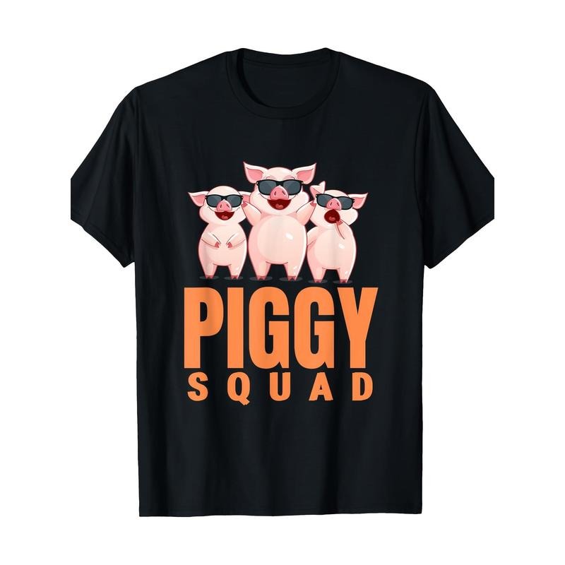 Funny Pig Pattern 100% CottonT-shirt made in usa Hoodie, Sweatshirt | DripVista.com