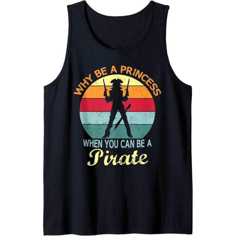 Funny Pirate Freebooter Buccaneer Caribbean Adventure Tank Top MADE IN USA