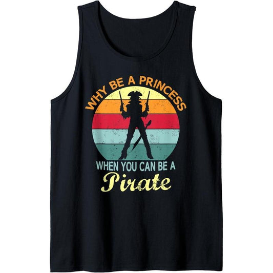 Funny Pirate Freebooter Buccaneer Caribbean Adventure Tank Top MADE IN USA