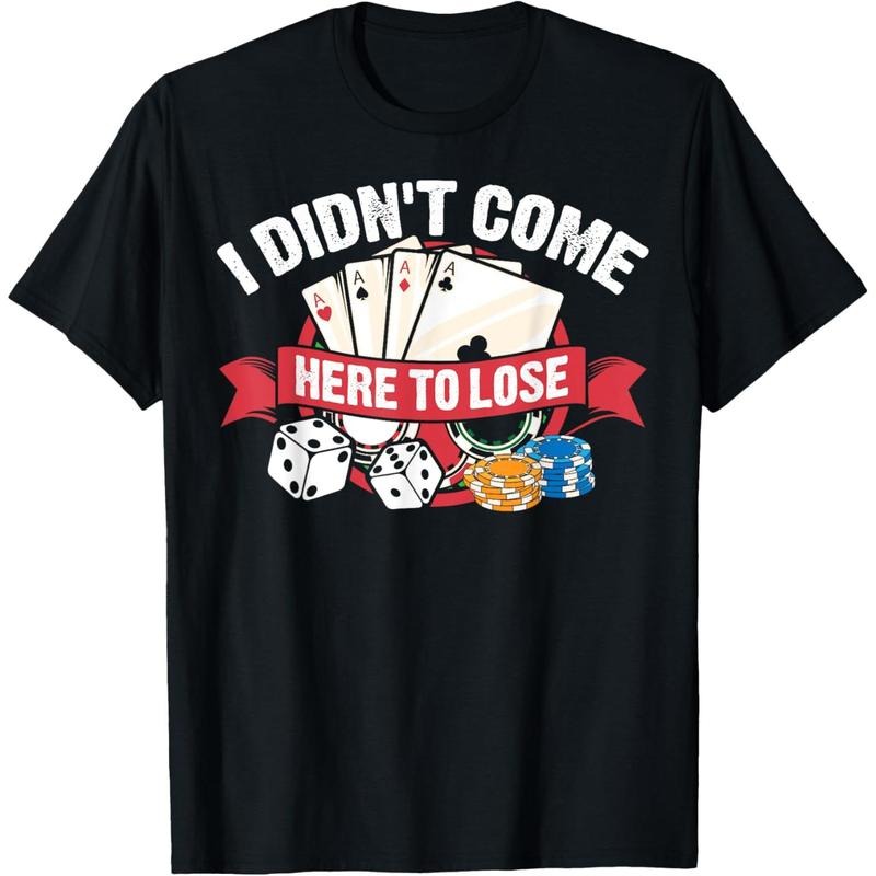 Funny Poker Gift For Men Women Poker Player Cool Card Game T-Shirt made in usa