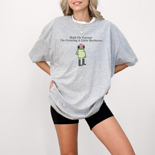 Funny Pregnancy Announcement Shirt, Western Frog Shirt, Unhinged TShirt, Pregnancy Reveal Shirt, First Time Mom Gift
