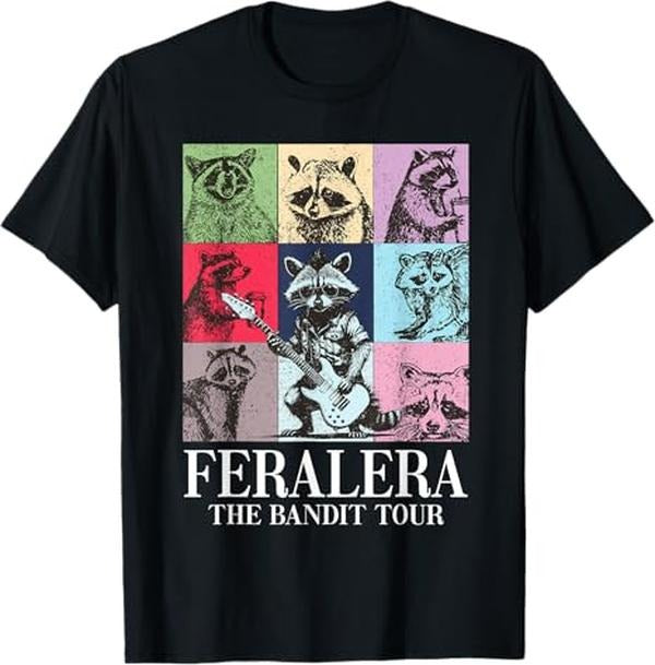 Funny Raccoon Shirt, Funny Feral Era Cute Raccoon Funny T-Shirt For Men