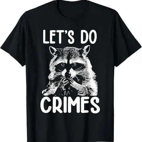 Funny Raccoon Shirt, Let's Do Crime Funny Raccoon T-Shirt For Men