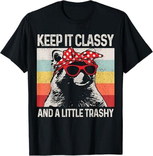 Funny Raccoon Shirt, Raccoon Trashy Vintage Retro Funny T-Shirt For Men - Available from size S to 5XL Vintage Raccoon
