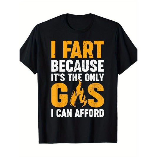 Funny Raunchy Old Fart Gas Price Menn 100% Cotton T-Shirt made in usa