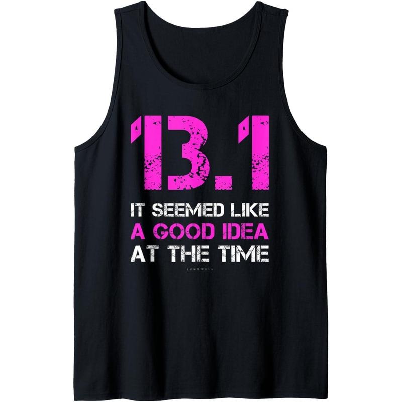 Funny Running Tanks. 13.1 Funny Half Marathon Tank Top Tank Top made in usa T-Shirts, Hoodie, Sweatshirt | DripVista.com
