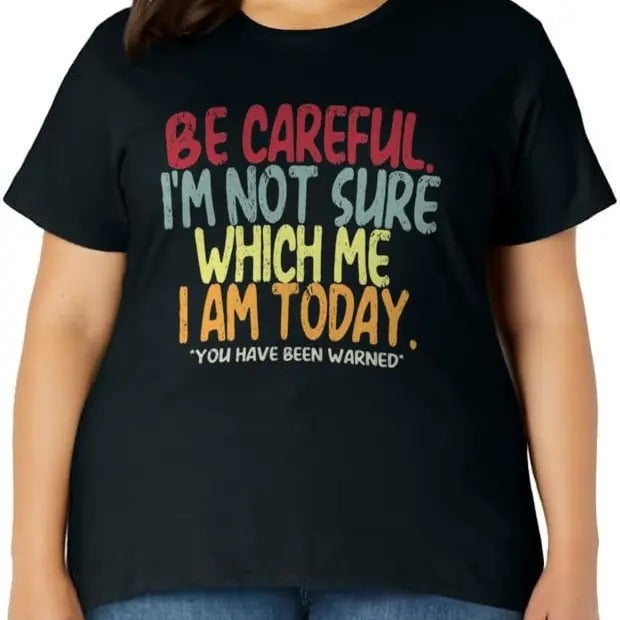 Funny Sarcastic Shirts For Women, Funny Personality Sarcastic Morning Attitude T-Shirt Womenswear Casual Cotton