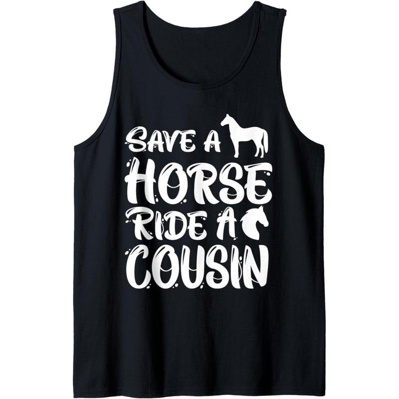 Funny Save a Horse Ride A Cousin Hillbilly Redneck Southern Tank Top MADE IN USA T-Shirts, Hoodie, Sweatshirt | DripVista.com