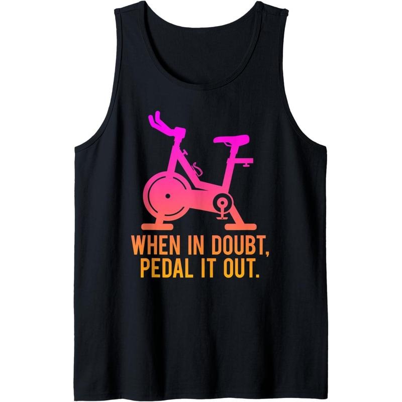 Funny Spinning Class Saying Gym Workout Fitness Spin Gift Tank Top Made in USA