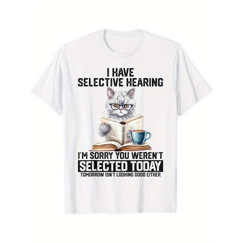 Funny Swoosh Have Selective Hearing You Werent Selected Cat Humor T-Shirt style 02 Hoodie, Sweatshirt | DripVista.com