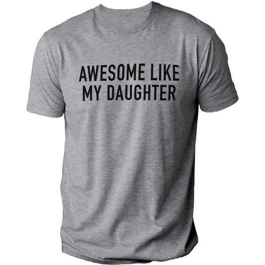 Funny T-Shirt DRG for Men Awesome Like My Daughter Fathers Dad Gift - Gift from Daughter to Dad - Husband Gift - Funny Dad T-Shirt DRG