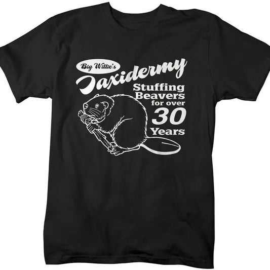 Funny Taxidermy T-Shirt Offensive Stuffing Beavers Shirts Comfort Fabric