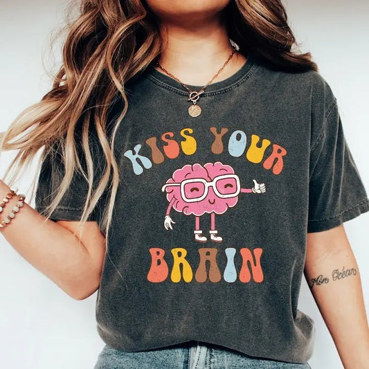 Funny Teacher Shirt, Kiss Your Brain Shirt, Teacher Appreciation Gift, Back To School, Special Education Teacher  T-shirt, sweater and Hoodie