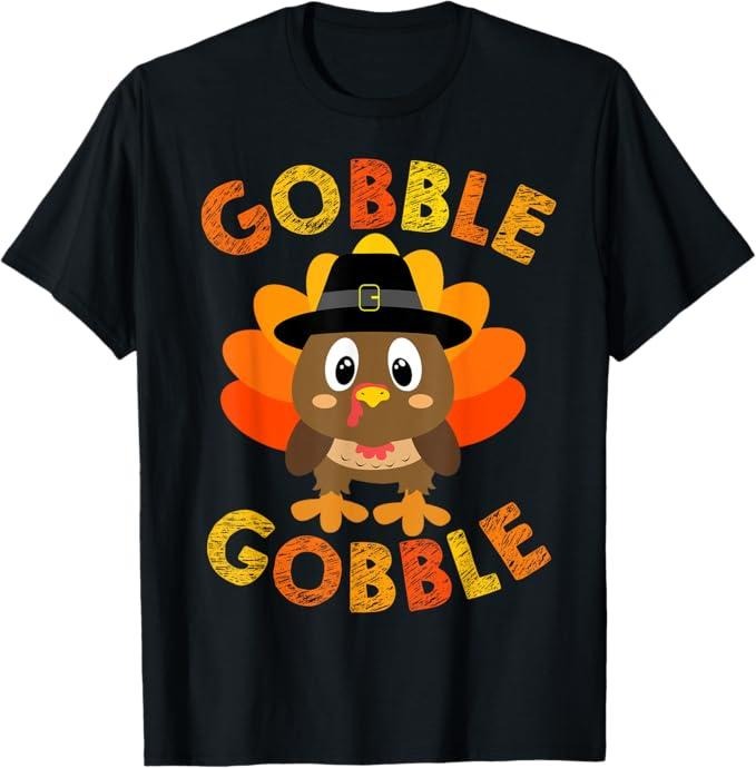 Funny Thanksgiving Shirts, Gobble Gifts Thanksgiving T-Shirt - Menswear Top Hoodie, Sweatshirt | DripVista.com
