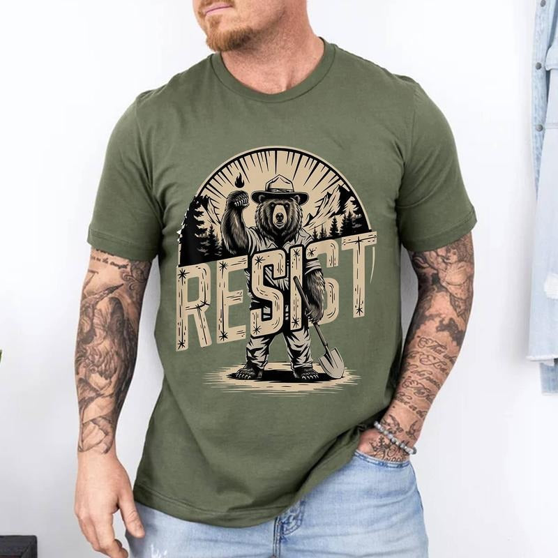 Funny The Resist National Park T-Shirt | Unisex Cotton Tee, Short Sleeve, Size S-3XL