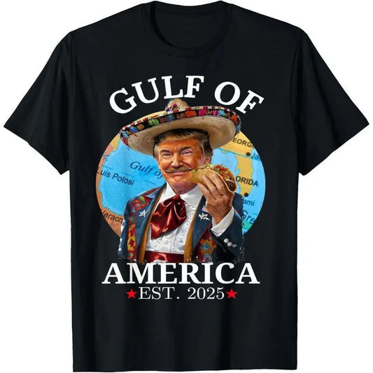 Funny Trump Gulf Of Us America 2025 Shirt, Taco Trump Trolls Mexico T-Shirt