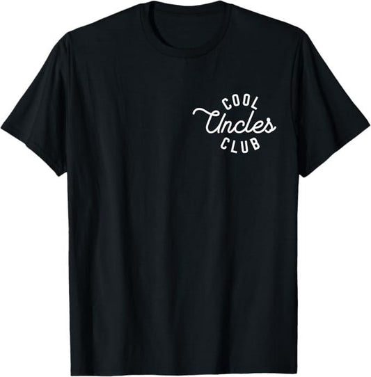 Funny Uncle Shirts, Gifts For Uncle, Pocket Cool Uncles Club T-Shirt - Menswear Casual Cotton Classic Top
