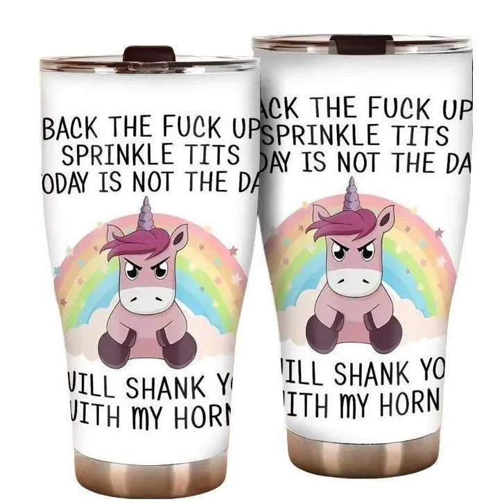 Funny Unicorn Tumbler I Sparkle Like A Diamond But I Can Cut Like One Too 20oz & 30oz Stainless Steel Tumbler Stylish Gift for Women, Daughter, Girlfriend