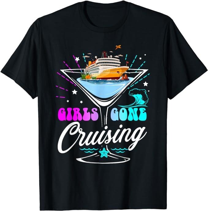 Funny Vacation Shirt, Funny Cruising Squad 2024 Girls Gone Cruising Girl Love Trip T-Shirt Menswear Casual Cotton Hoodie,...