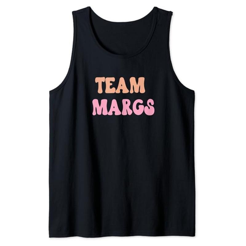Funny Vacation Tank Top, Team Marg Margs Funny Vacation Travel Honeymoon Party Fiesta Tank Top Unisex Casual Cotton...