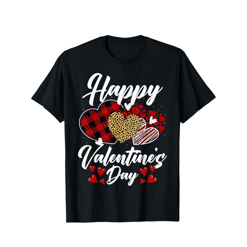 Funny Valentine's Day Graphic Tee for Men - 100% Cotton, Short Sleeve, Crew Neck T-Shirt with Love Heart Design