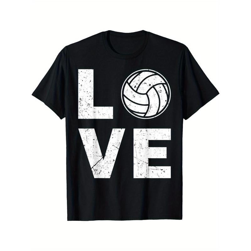 Funny Volleyball Design For Men Ball Volleyball Player T-Shirt made in usa