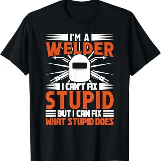Funny Welder Shirt, Welder Gifts, Welding Funny Saying Welder for Men T-Shirt - Menswear Casual Cotton