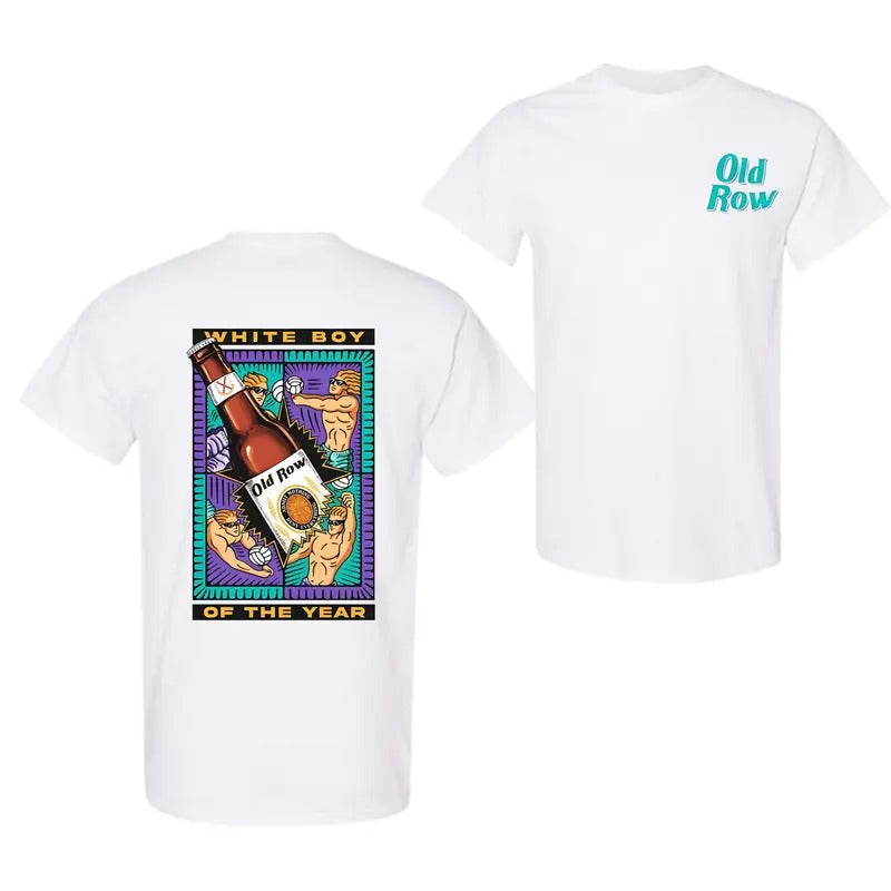 Funny White Boy Of The Year Volleyball Old Row T-Shirt , For Men And Women Hoodie, Sweatshirt | DripVista.com