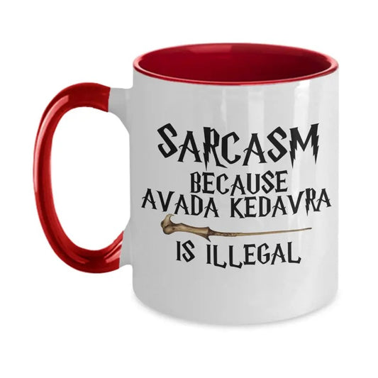 Funny Wizard Mug, Sarcasm Coffee Mug, Wizarding School Sorcery Sorcerer Pun Magic Wand Coffee Cup Gift for Fans, Funny Pun Mugs for Bestie