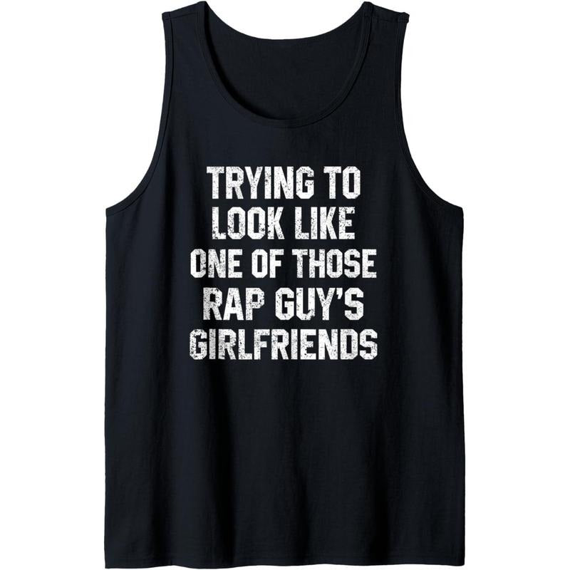 Funny Workout Quote Trying to Look Rap Guy's Sarcastic Gym Tank Top Made in USAstyle{n002}2 T-Shirts, Hoodie, Sweatshirt