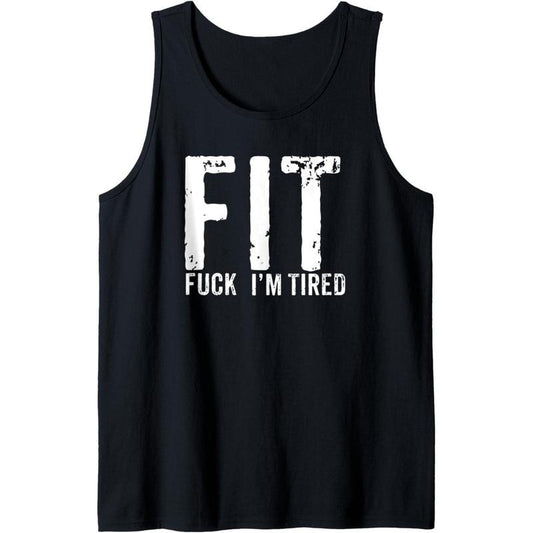 Funny Workout Tank Apparel Sarcastic Humor Gym Tank Top made in usa