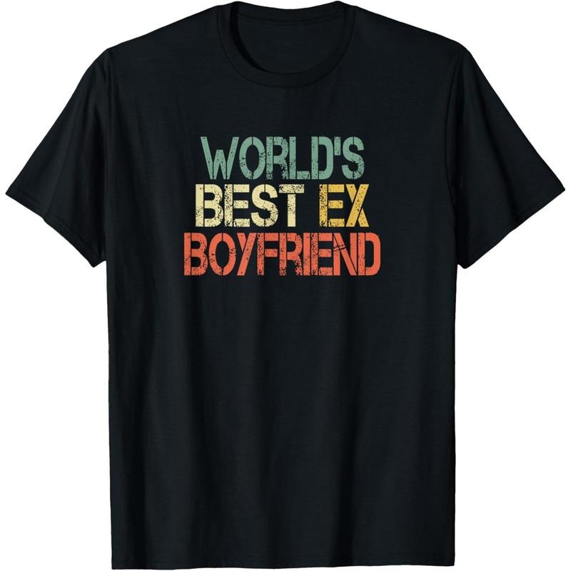 Funny World's Best Ex Boyfriend Cool Retro Design Mens T-Shirt made in usa Hoodie, Sweatshirt | DripVista.com