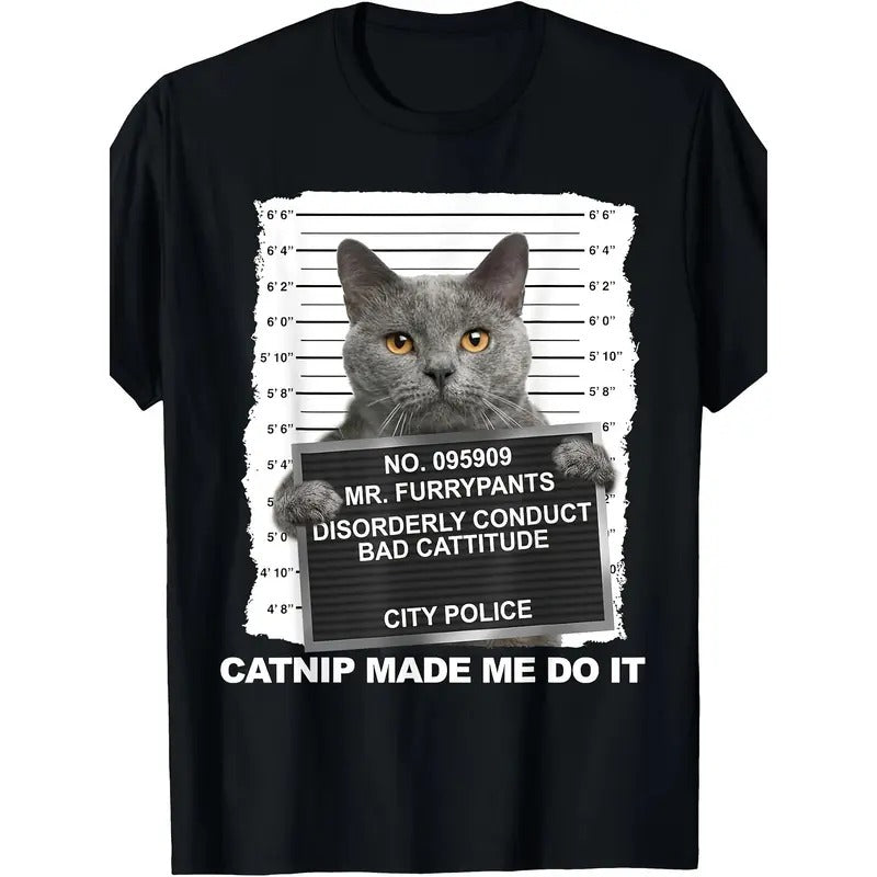 Funny cat print T-shirt  made in usa Hoodie, Sweatshirt | DripVista.com