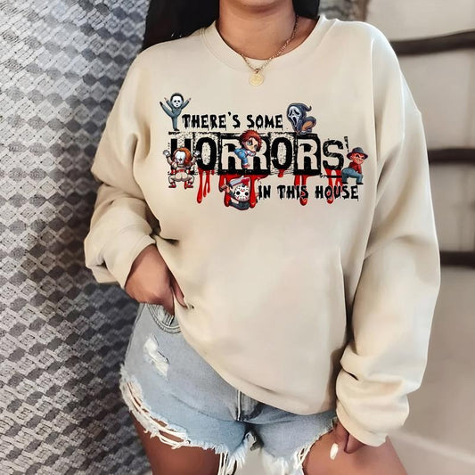 Funny horror characters shirt, There's some horror halloween shirt, funny halloween shirt, Meme Horror Shirt, Halloween Funny Shirt