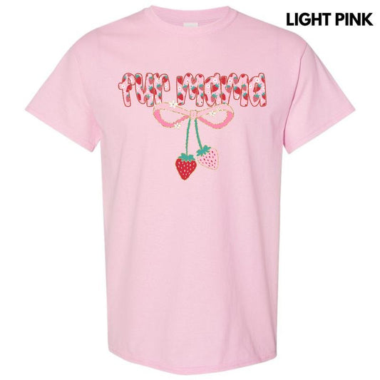 Fur Mama Strawberry Coquette Gildan Short Sleeve T-Shirt 'NLB'