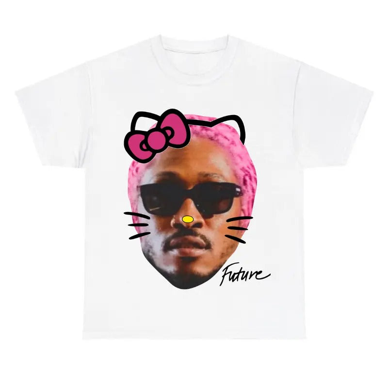 Futute Kittyy Pink Hair Shirt Hoodie, Sweatshirt | DripVista.com
