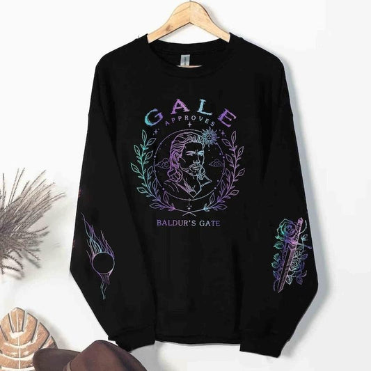 GALE Approves Sweatshirt, Baldurs Gate 3 Gale Sweatshirt, Video Game Shirt, Gale Human Wizard, Gale Sweatshirt, BG3 Merch, Gamer Gift