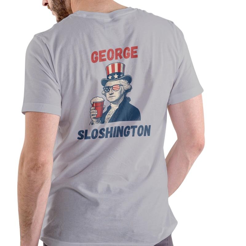 GEORGE SLOSHINGTON T Shirt, Unisex Cotton, july 4th shirt
