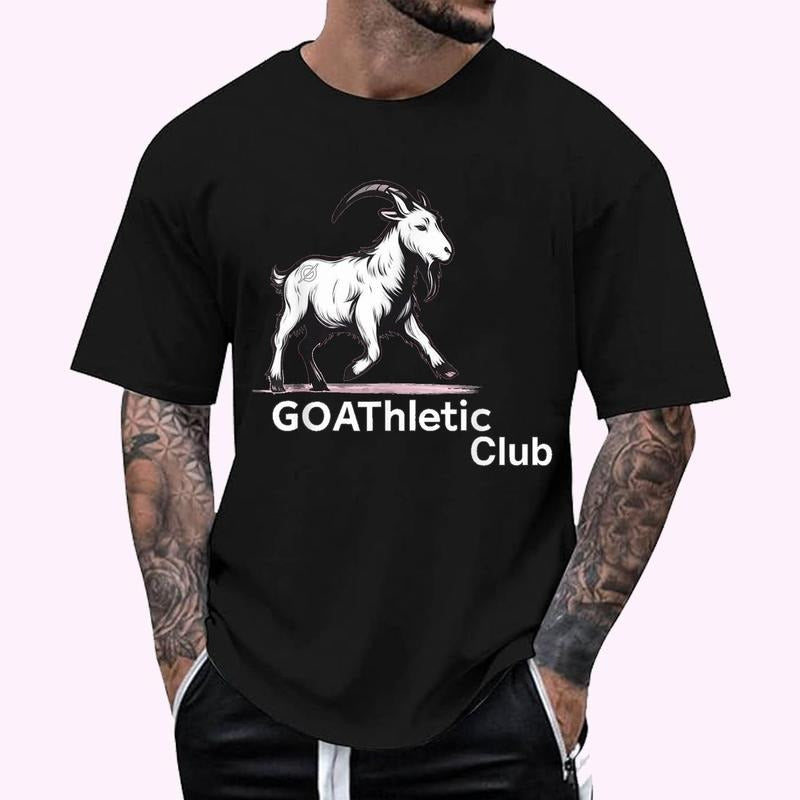 GOAThletic Club For the MEGA-Goats T-Shirt | Unisex Cotton Tee, Top Menswear Hoodie, Sweatshirt | DripVista.com