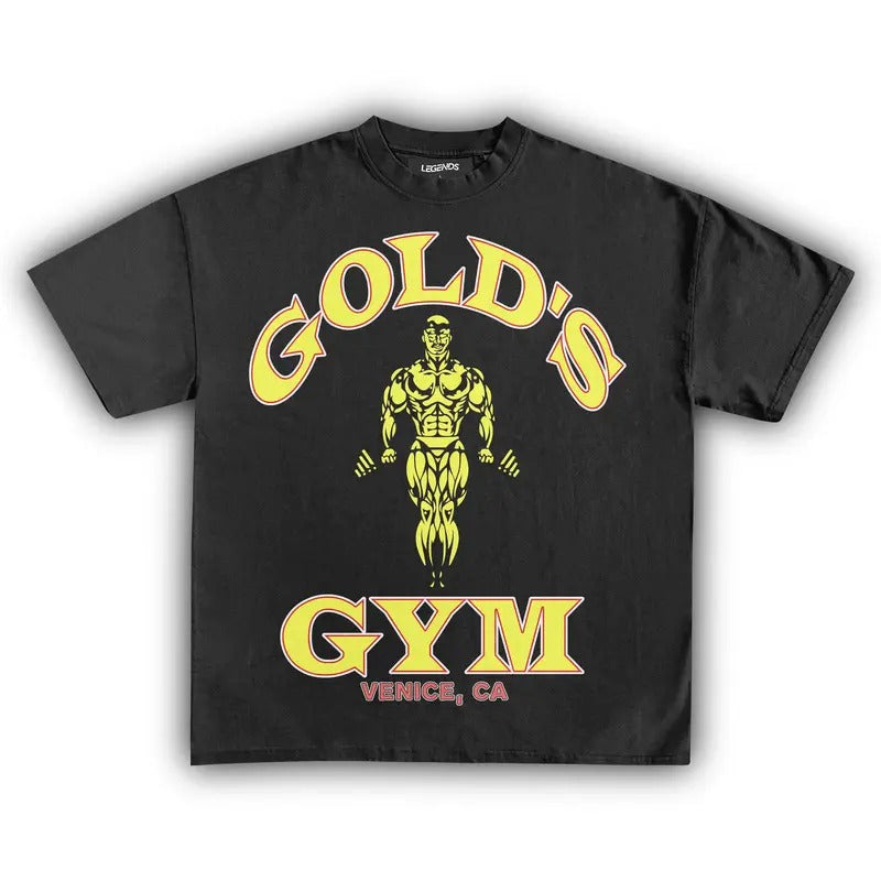 GOLD'S GYM VENICE BEACH VINTAGE TEE_1  Tshirt Streetwear Tshirt Streetwear Hoodie, Sweatshirt | DripVista.com
