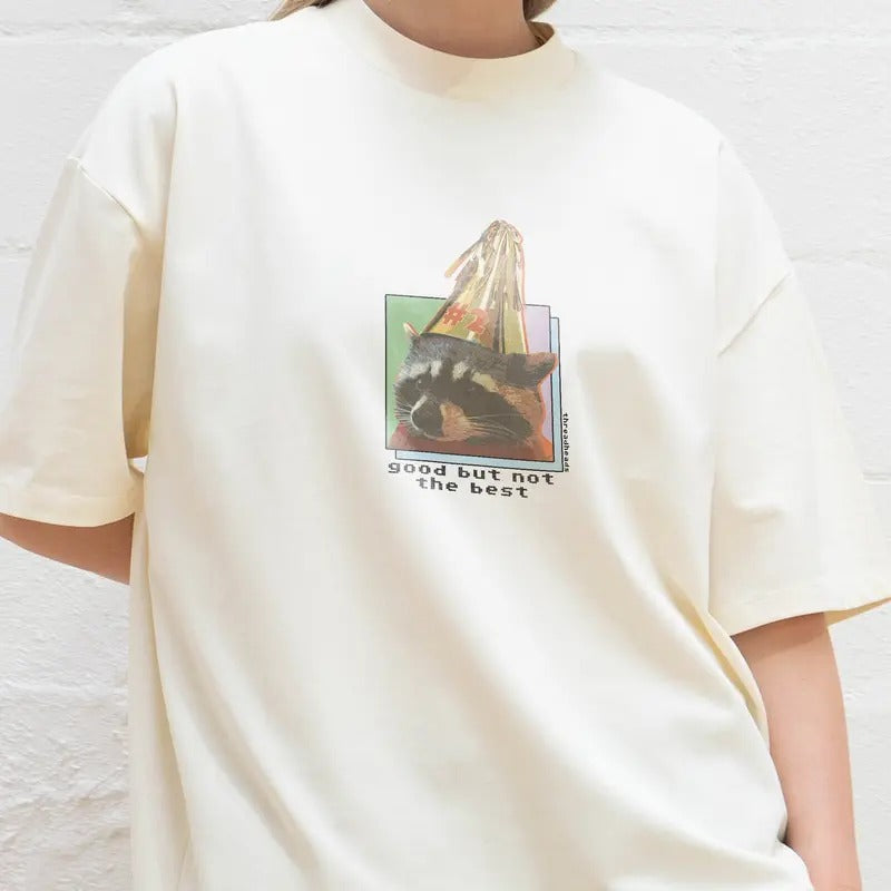 GOOD BUT NOT THE BEST OVERSIZED TEE, Men Summer Fashion Cotton, Cotton Menswear, S to 3XL Soft Top